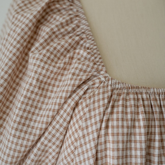 Neuflora Cotton Gingham Maxi Dress Size Small - Picture 3 of 5